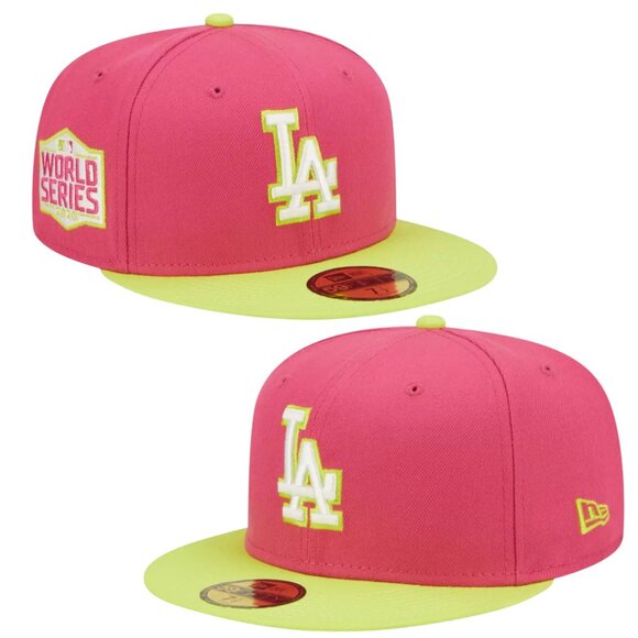 New Era Los Angeles Dodgers Color Pack 59FIFTY Fitted Hat 2020 WS Size 7 1/4 - Picture 1 of 7